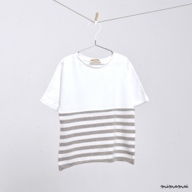 T-shirt "Fragola" Latte / Mandorla