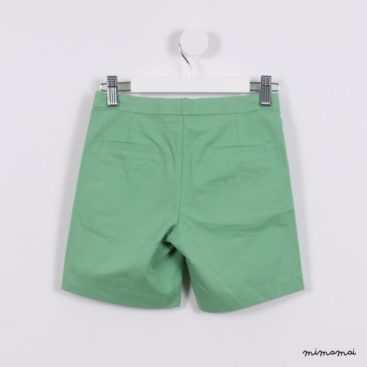Contrast Stitching Shorts green