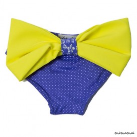 Costumino Slip Bimba Fiocco Giallo