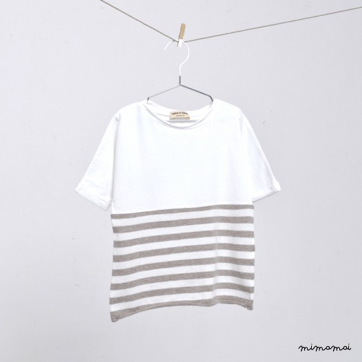 T-shirt "Fragola" Latte / Mandorla
