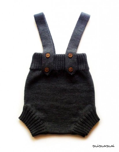 Babies/Children's knitted merino wool romper