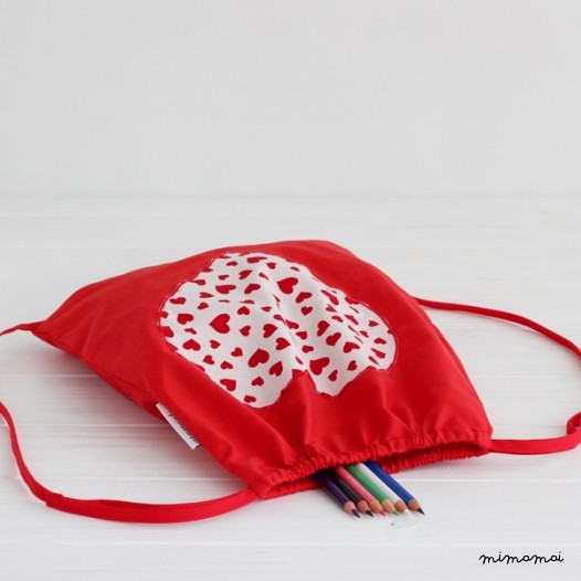 Mochila infantil coraz&oacute;n