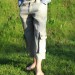 Linen bermudas with cargo pockets