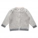 Ajour Cardigan Light Grey Mélange