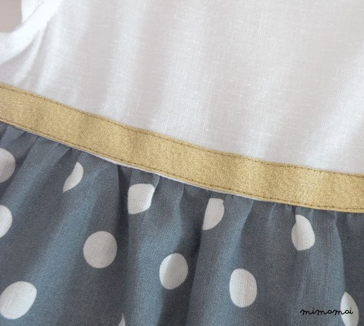 Little girl First Birthday dress, Polka dots