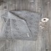 Copertina colore grigio fatta a mano ai ferri - lana ed alpaca per un filato di lusso - idea regalo