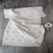 Copertina bianco latte fatta a mano ai ferri - lana ed alpaca per un filato di lusso - idea regalo
