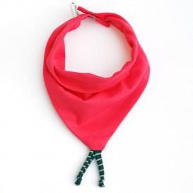 Bavoir-bandanas-rose-fushcia-pression