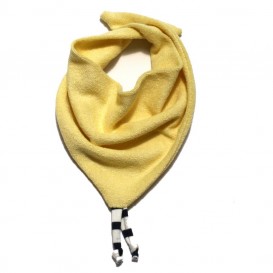 Bavoir-bandana-jaune-bouclette-1