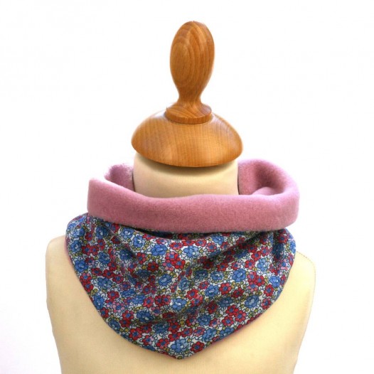 Snood-enfant-bebe-rose-ortensia-1