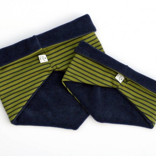 Snood-enfant-bebe-raye-indigo-kaki-4
