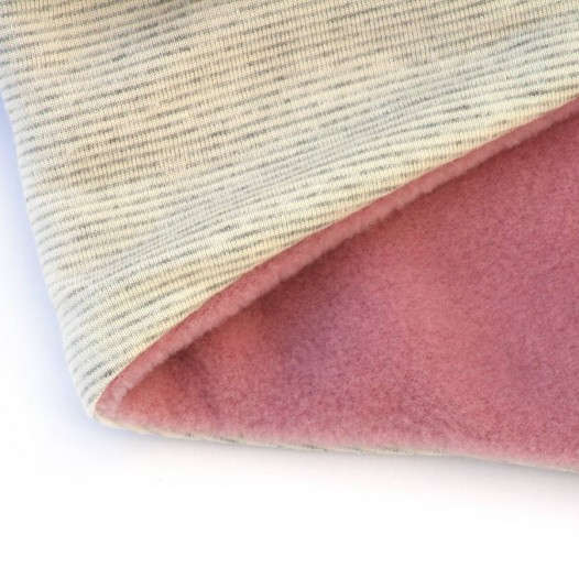 Snood-enfant-bebe-rose-ortensia-raye-gris-3