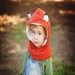 Children Fox Scarf, Kids Fox Hat, Kids Hooded Scarf, Children Hoodie Neckwarmer