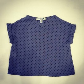 Camicetta in crepon di cotone con stelline