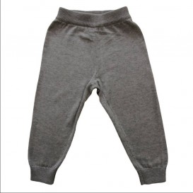 Chloe Cotton Knit Trousers - Dove Grey
