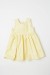 vintage yellow flower smock dress
