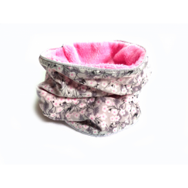 Tour de cou en liberty mitsi gris personnalisable