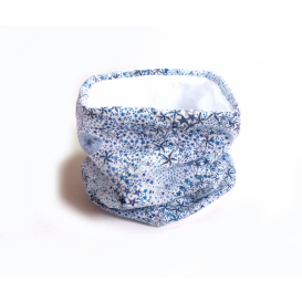 Tour de cou en liberty adelajda bleu personnalisable