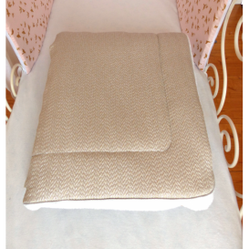 Couverture Luxie teddydou blanc argent