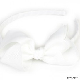 Bow Headband White
