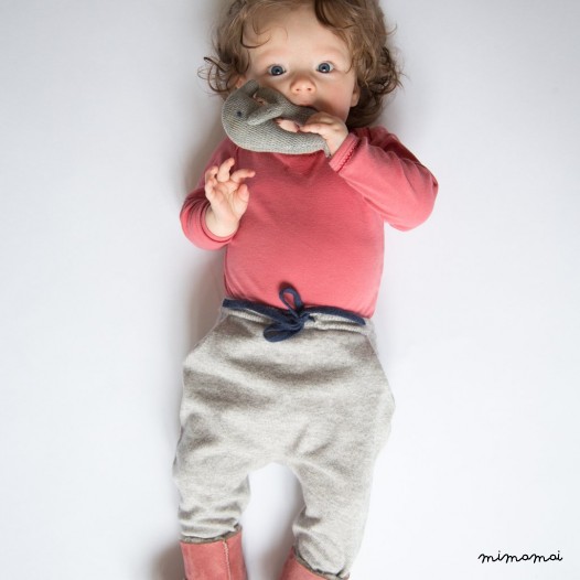 Baby Pants - Light Grey M&eacute;lange