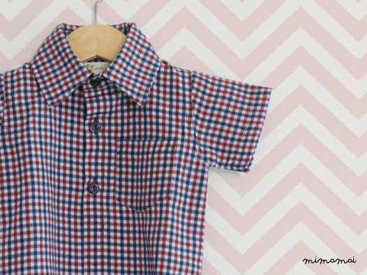 Baby Boy Shirt Bodysuit Red blue