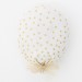 Ballon &laquo; Camille &raquo; blanc et or