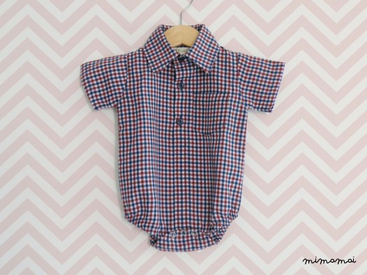 Baby Boy Shirt Bodysuit Red blue