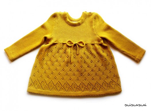 Babygirls/Girls knitted Merino wool lace Dress/outfit