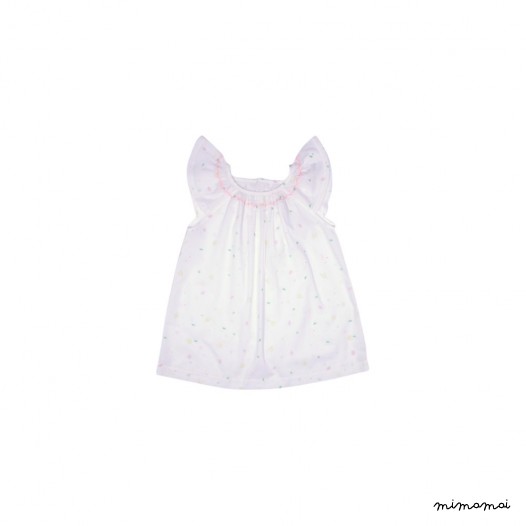 Robe imprim&eacute;e brod&eacute;e Margaux
