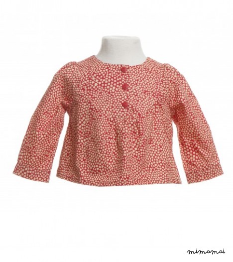 Izzy shirt Poppy print