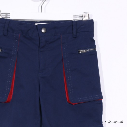 Big Pocket Shorts blue and red