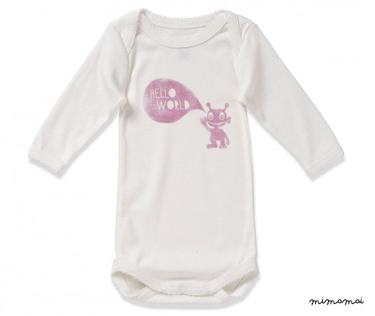Longsleeve Bodysuit HELLO WORLD GIRLS