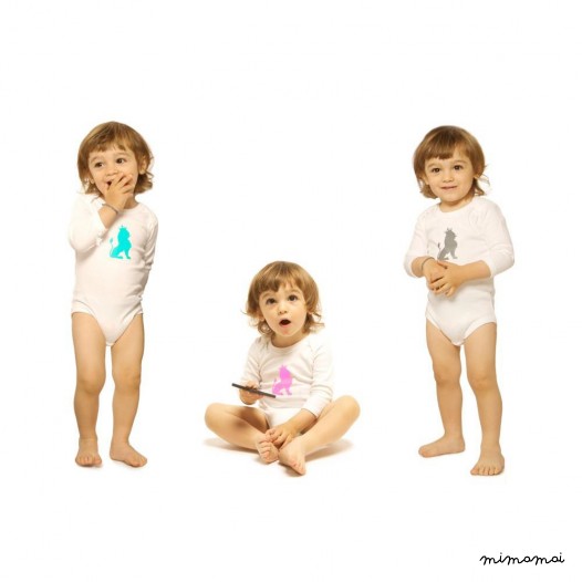 Body coton BIO Lion rose