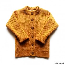 Babies/Children's lightweight merino wool cardigan/round collar/crew neck/sweater
