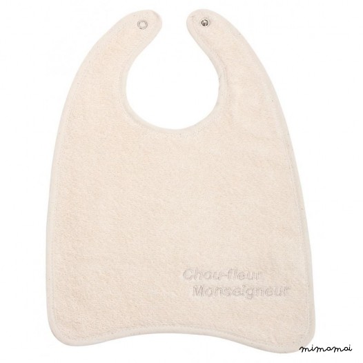Cauliflower bib that never look dirty