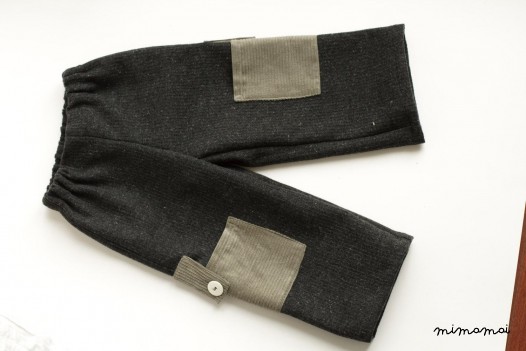 Warm trousers with huge side pockets