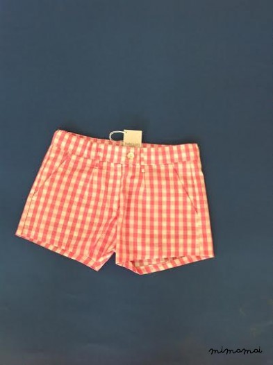 Pantaloncino bimba in maxi quadro vichi furia