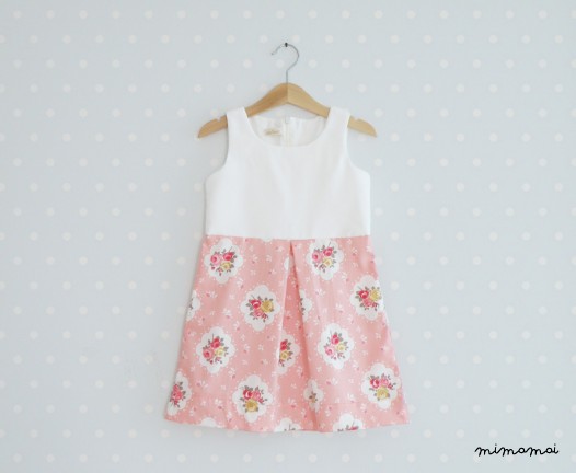 Vintage Inspired Girls Dress Yellow