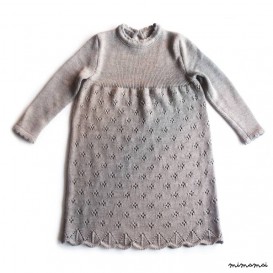 Babygirls/Girls knitted Merino wool lace Dress/outfit/christenings/birthday