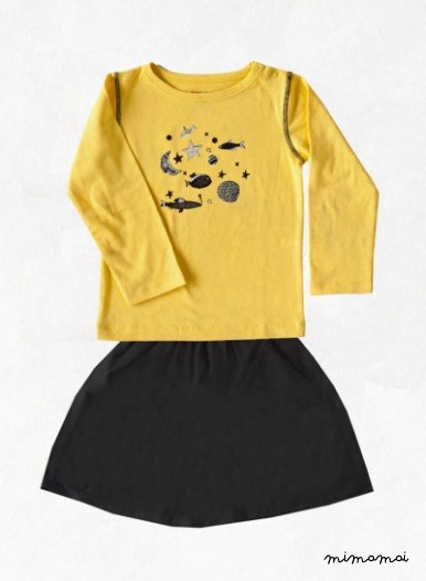 Black delave skirt