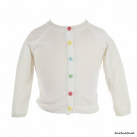 Classic Cardigan in Ivory White
