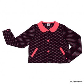Peter Pan Collar Jacket neon pink