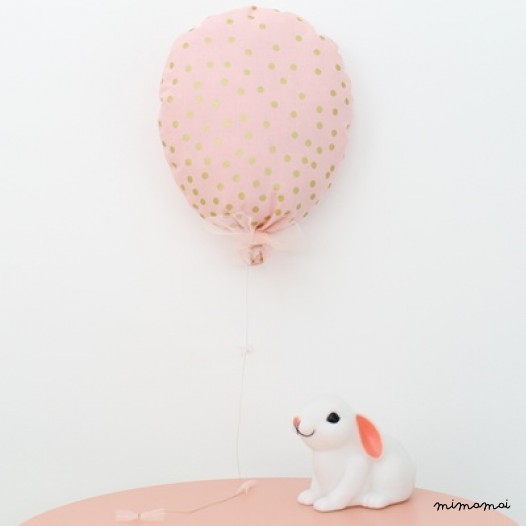 Ballon &laquo; Louise &raquo; p&ecirc;che et or