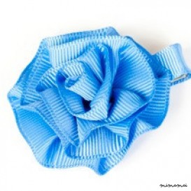 Rosette Hair Clip - Blue