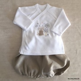 Conjunto cruzado con short ranita Contigo