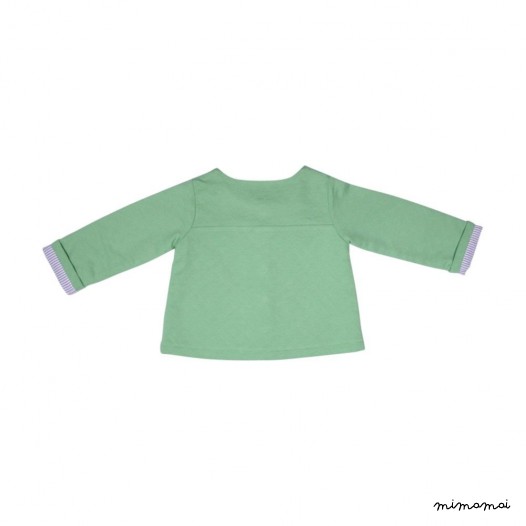 Veste b&eacute;b&eacute; verte Calixte