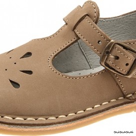 Traditional t-bar shoes taupe