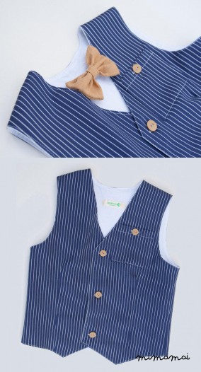 Natural cotton vest