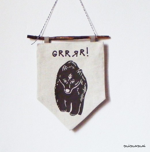 Brown Bear Wall Banner